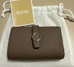 【新品・未使用】MICHAEL KORS 財布 二つ折り財布 ブラウン