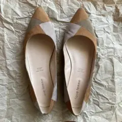 Maire femme パッチワークフラットシューズ