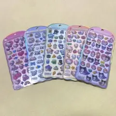 コットンパフィーシール　サンリオ　はぴだんぶい　キティ　シナモロール　マイメロ