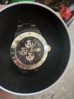 ミッキーマウス 腕時計 クォーツ ブラック