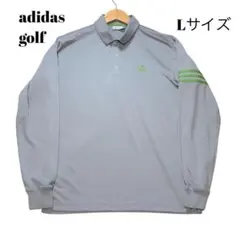 【Ｌサイズ】アディダスゴルフ グレー長袖 メンズウェア速乾