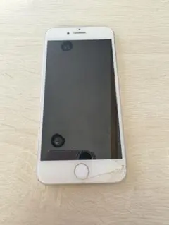 iPhone8 シルバー 本体 画面ひびあり ジャンク