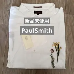 新品未使用‼️Paul Smith ポールスミス 刺繍入りホワイトシャツ XL
