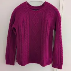 Gap ピンク ケーブルニット セーター 長袖 150