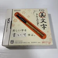 美文字トレーニング　端子清掃済み　DSソフト　筆型タッチペン付き　外箱付き