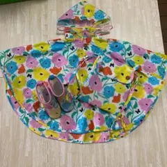 レインポンチョとレインブーツセット売り♡