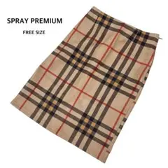 ✨期間限定セール✨SPRAY PREMIUM　タイトスカート　チェック柄のサムネイル