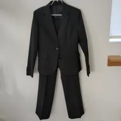 イオン　黒ストライプ スーツ3点セット【美品】 11号