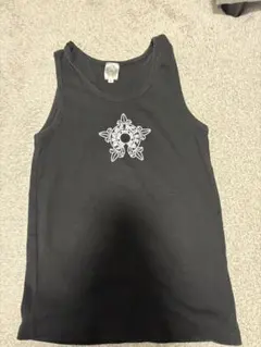 黒 タンクトップ #MALIBU CHROME HEARTS