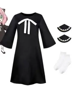 【コスプレ衣装セット】黒ワンピース❤️コスプレ❤️仮装