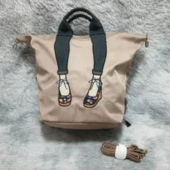 mis zapatos 3way リュック ベージュのサムネイル