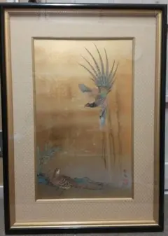 児玉三鈴 孔雀 日本画 額装品 - メルカリ