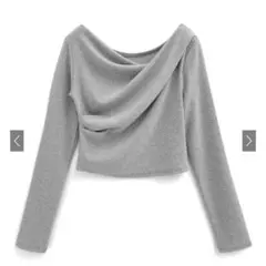 3Wayドレープカシュクールトップス[dk1261] グレー