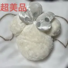 ミニーマウス風 ホワイトポシェット