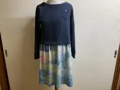 グラネフドッキングワンピースネイビー