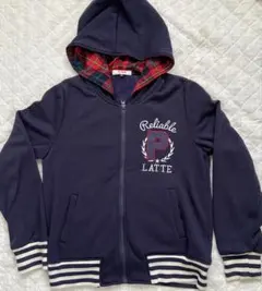 ピンクラテ 裏起毛パーカー Ｓサイズ(150～160)