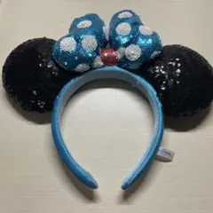 ミニーマウス風スパンコールカチューシャ