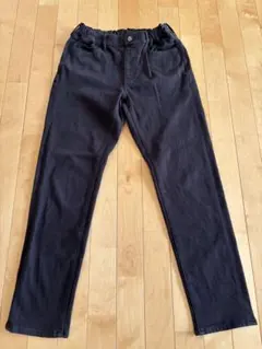 ユニクロ　ヒートテック　ブラック　ゴムウエスト長ズボン　150