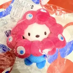 サンリオ　ポチャッコ　ミャクミャクなりきりマスコットキーホルダー　カラビナ付