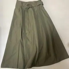 BEAMS HEART オリーブグリーン フレアスカート　Sサイズ