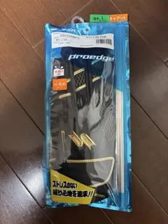 プロエッジ バッティング用手袋 L 黒/金