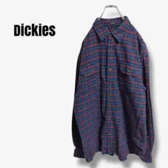 mt101425 ディッキーズ　チェック　ネルシャツ　リラックスフィット