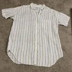 ジャーナルスタンダードレリューム　半袖ブラウス　ストライプ