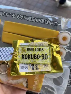 福岡ソフトバンクホークス 小久保裕紀監督90 ナンバープレート風キーホルダー