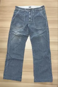 KAPITAL キャピタルヒッコリーワークパンツ　未使用新品　セットアップ可能のサムネイル