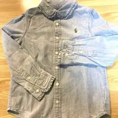 POLO RALPH LAUREN 4/4T デニム　長袖シャツ　美品