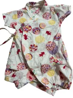 ロンパース甚平　50-70cm 赤ちゃん　金魚柄