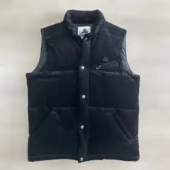 VICTIM & Co's ブラック ダウンベスト X-LARGE XL XLARGE（エクストラ ラージ） パネルド ダウンベスト