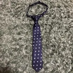 COMME CA ISM ネイビー ドット柄 ネクタイ L