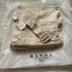 未使用RANDA マーメイドニットワンピースベージュ0