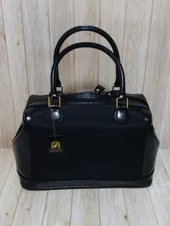 希少 極美品】JRA認定 アザラシ レザー シールスキン ハンドバッグ 黒