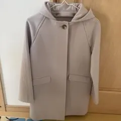 SHIPS フード付きハミルトンコート　ラベンダー色