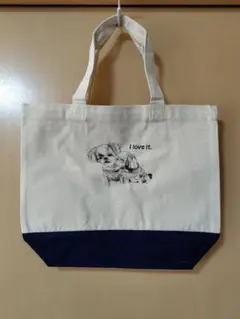 犬イラスト コットン トートバッグ