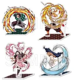 ★鬼滅の刃★ポップアップアクリルマスコット★【炭治郎&煉獄】&【禰豆子伊之助】