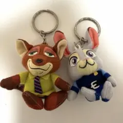 ジュディ　ニック　ぬいぐるみ　キーホルダー　ズートピア　ディズニー