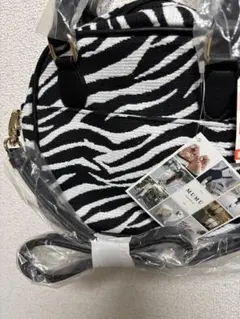 【新品タグ付き】mumuさんゼブラ柄2wayバッグ