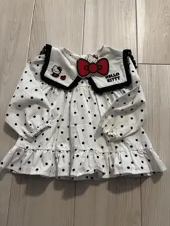 新品 Hello Kitty ドット柄 ブラウス 95cm