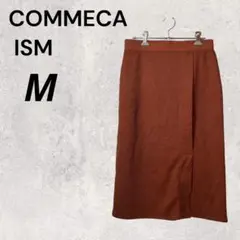 新品未使用 COMMECAISM オレンジ タイトスカート M コムサ 薄手 春