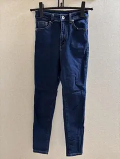 GU スキニーデニム ダークブルー ウエスト61 股下約63