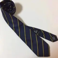 ダンヒル☆ネクタイ☆ネイビー☆斜めストライプ柄☆パターン柄
