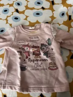 アンパンマン トレーナー 80cm ピンク　ボトムス80cm