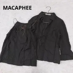 MACAPHEE マカフィー シャツ キャミソール セット ブラウス 羽織りのサムネイル