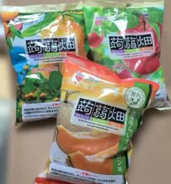 マンナンライフ蒟蒻畑 北海道らいでんメロン味 温州みかん味 りんご味　合計３袋のサムネイル