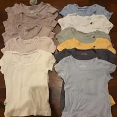 西松屋エルフィンドールクラシック半袖肌着 11枚セット 90サイズ　保育園準備