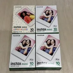 【新品未使用】 FUJIFILM instaxmini チェキフィルム 4箱