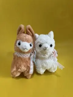 平成レトロ タグ付き未使用アルパカマスコット 2点まとめ売り 非売品